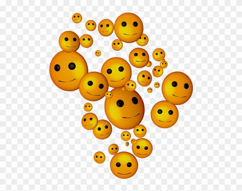 Smilies, Smiley, Emoticon, Cartoon, Happy - Many Smiles - Tote Bags #844905