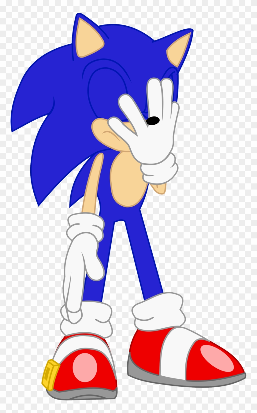 Sonic Equestria Vector - Sonic The Hedgehog Facepalm #845372