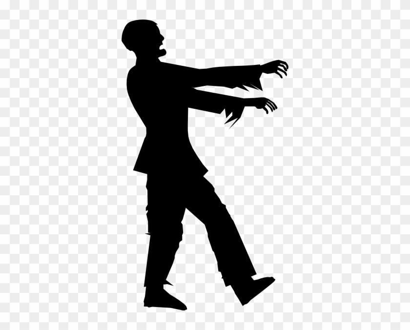 Zombie Clip Art At Clker Com Vector Clip Art Online - Black And White Zombie #845586
