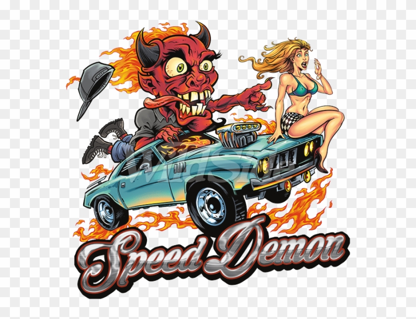 Speed Demon Monster Girl Hotrod - Cartoon #845828