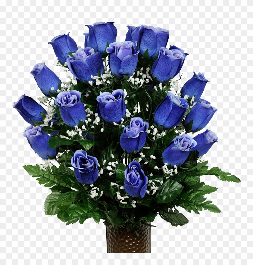 Blue Roses - Ruby's Silk Flowers Blue Rose Artificial Bouquet, Featuring #846198