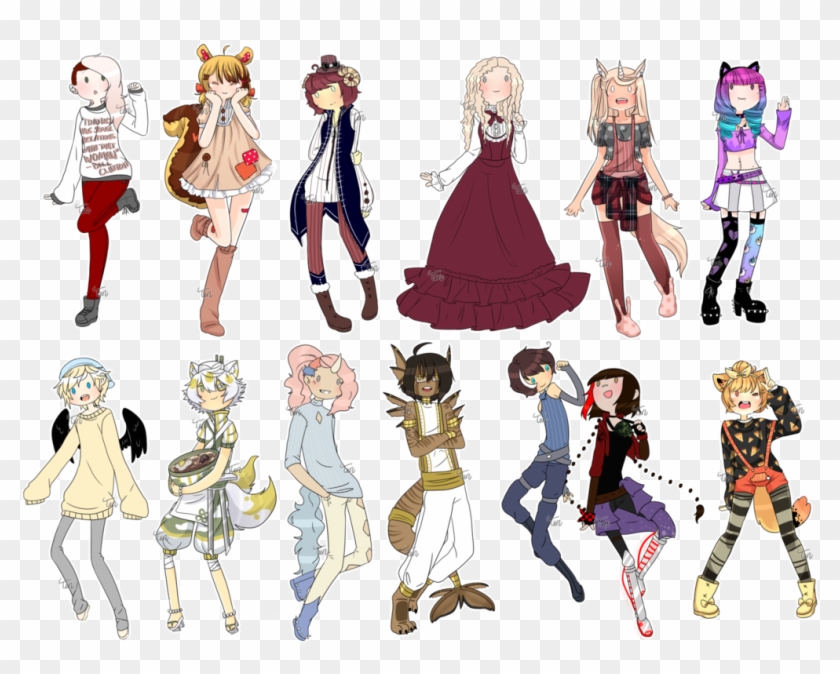 Thin Chibi Party By Tenshilove - Cartoon #846871