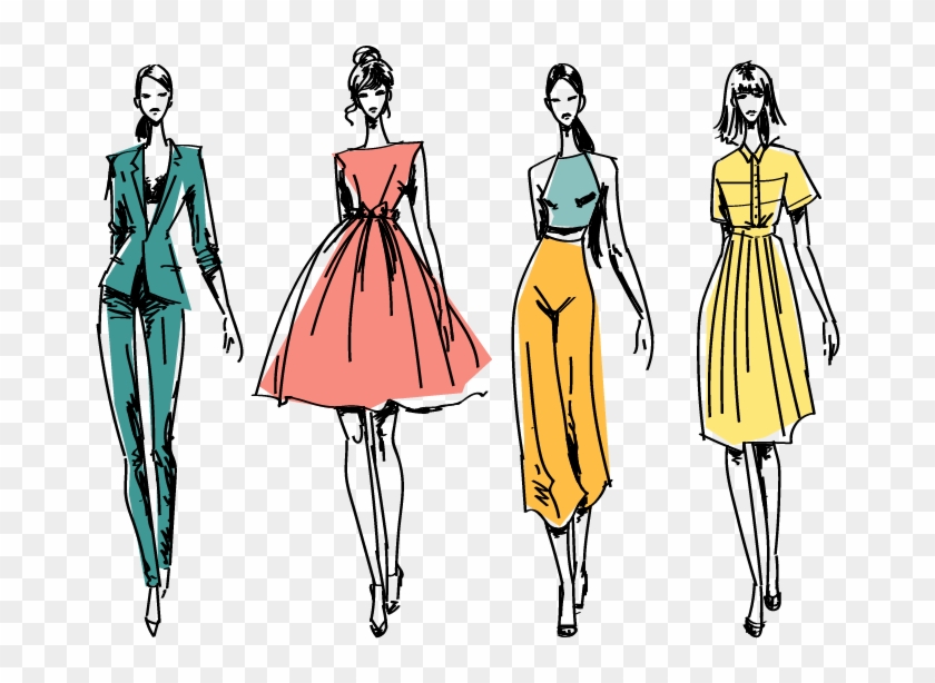 Drawing Vector Model - Uitnodiging Tekst Modeshow #846875