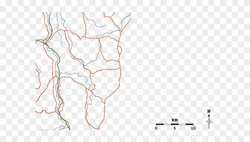 Roads And Rivers Around Emerald Beach - Beach #847038