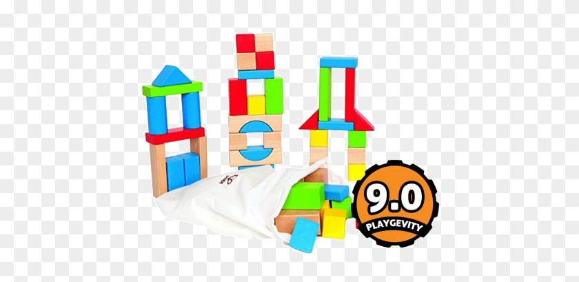 Maple Wood Building Blocks - Hape International Hape Maple 50pc Block Set #847203