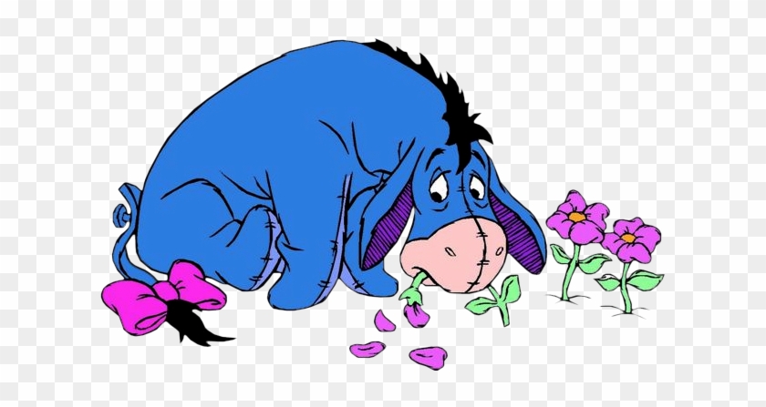 Eeyore Clipart - Winnie The Pooh Eeyore Flowers #847416
