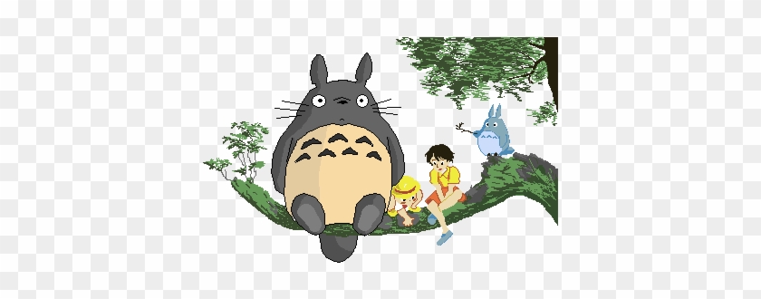 8 Bit Totoro By Thoughtconductor - Jenny-art [wooden Framed] 16" X 20" Paint By Numbers #847514