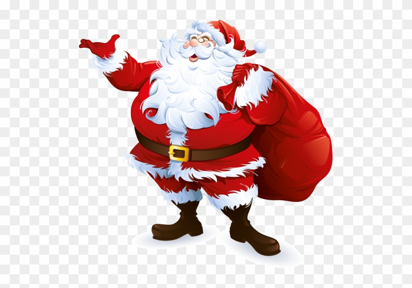 Father Christmas Vector > - Santa Claus Wall Decor Decal Large 24 X 20 Fast From #847861