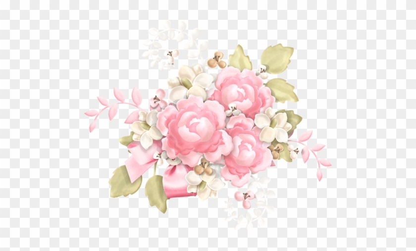 Pink Floral Corner Png #847868
