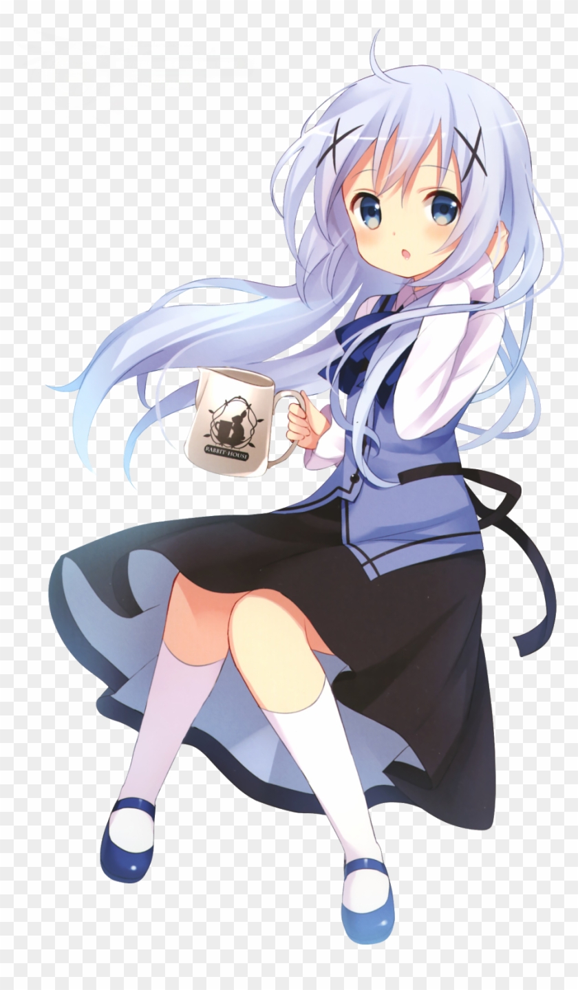 Kafuu Chino Render By Poppyoreos-d7zaxha - Kafuu Chino Render By Poppyoreos-d7zaxha #847896