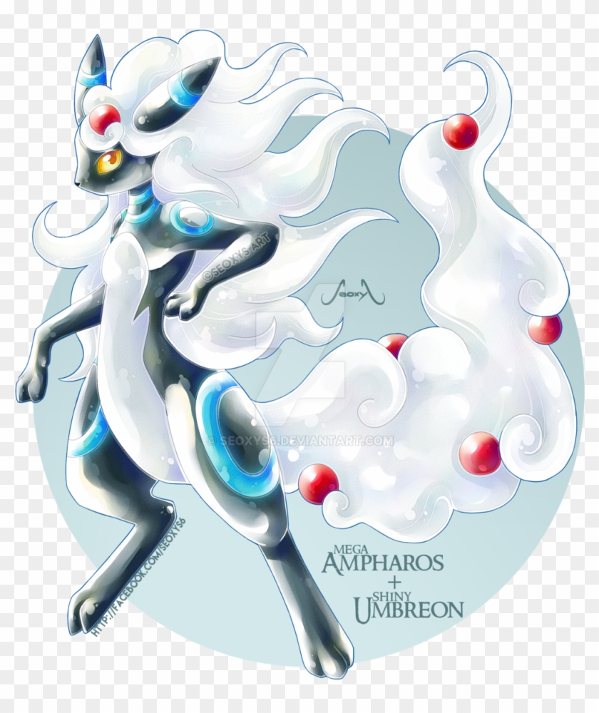 Mega Ampharos X Shiny Umbreon [closed] By Seoxys6 - Shiny Umbreon Fusions #848051