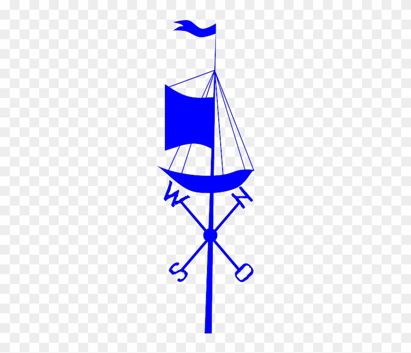 Vane Weather Vane, Ship, Blue, Vane - Ship #848074