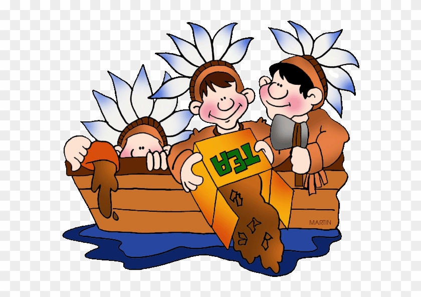 Tea Party Clipart Cartoon - Boston Tea Party Animated #848391
