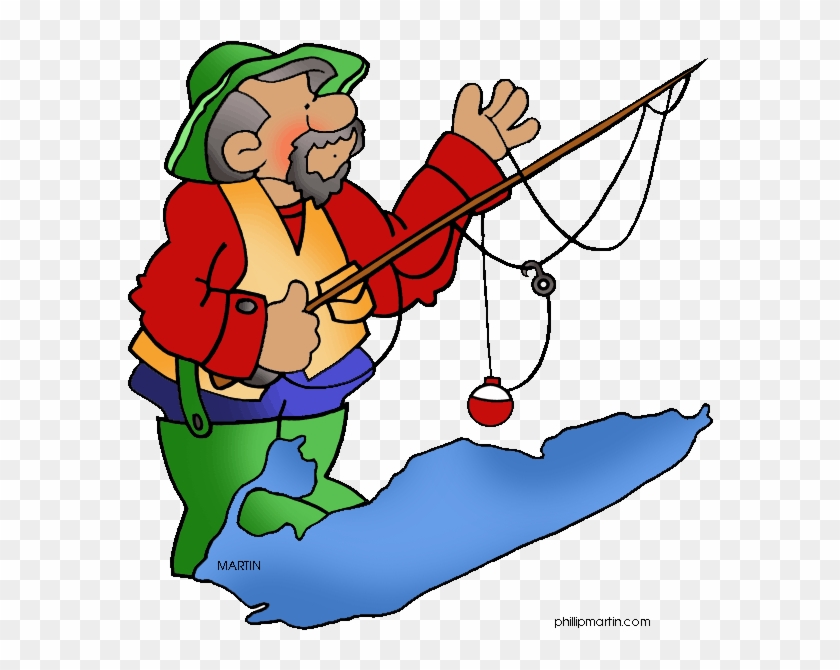Lake Clipart - Fisherman Clip Art #848467