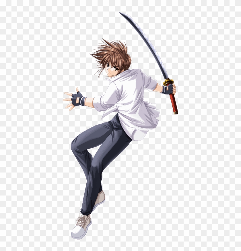 Anime Girl Sword Fight Blood - Anime Boy With Sword #848554