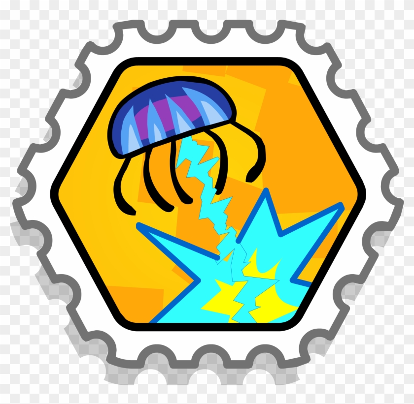 Shock King Stamp - Club Penguin Turbo Battle Stamp Puffle Launch #848903