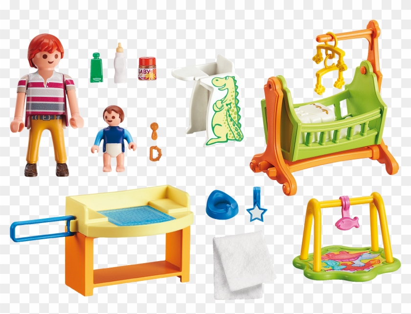 Http - //media - Playmobil - Com/i/playmobil/5304 Product - Playmobil 5304 Baby Room With Cradle (dolls #849957