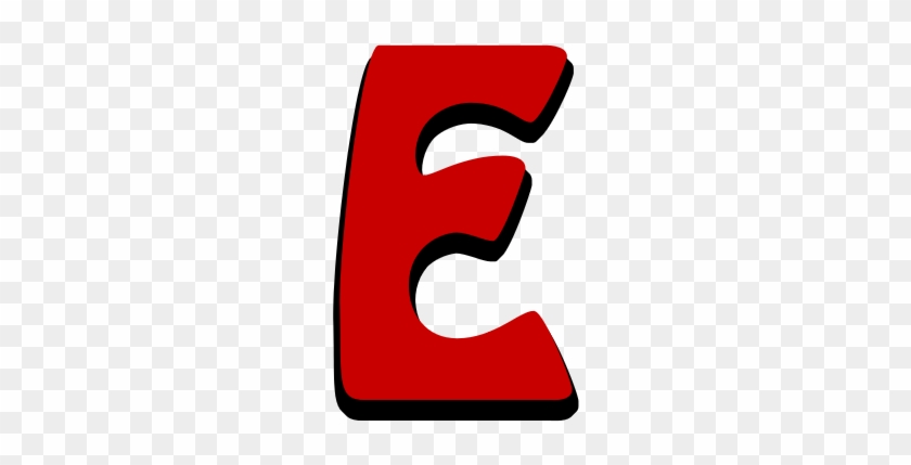 Alphabetical Comic Capital Letters In Red Script Font - Script Typeface #850190