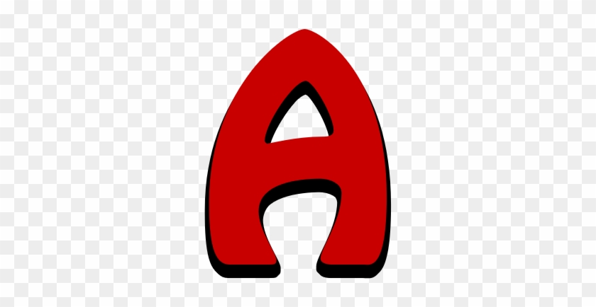 Alphabetical Comic Capital Letters In Red Script Font - Script Typeface #850229