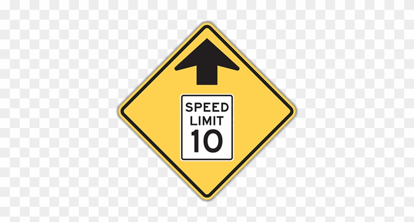 W3-5 Reduced Speed Limit Ahead - School Bus Stop Ahead Sign #850355