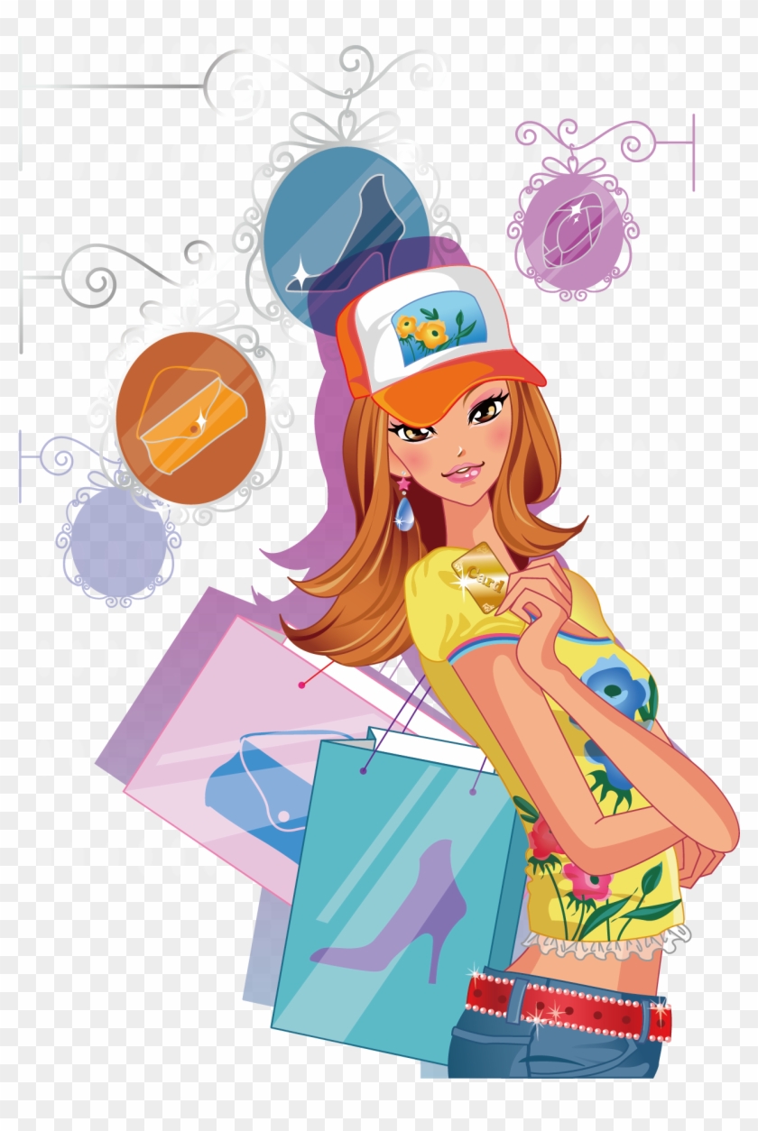 Fashion Shopping Illustration - Fashion #850480