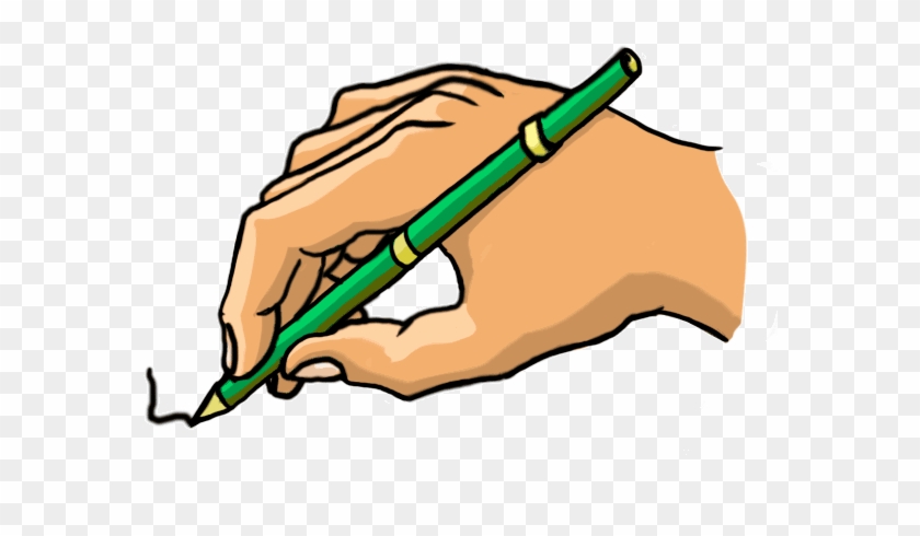 How To Draw Cartoon Images And Objects - Hand With Pen Cartoon #850603