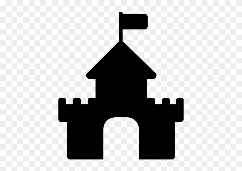 Sand Castle Free Icon - Sand Castle Silhouette Png #850667