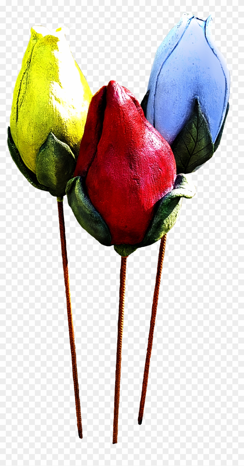 Skulptur Till Armeringsjärn - Garden Roses #850787
