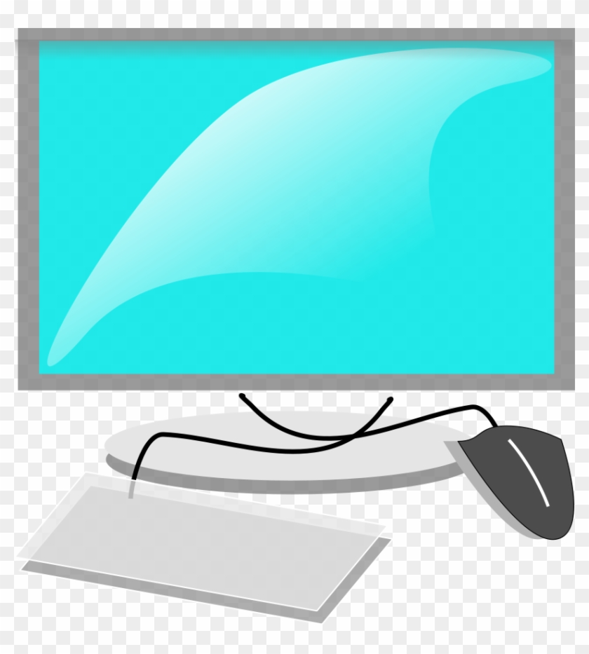 Computer Clipart, Vector Clip Art Online, Royalty Free - Computer And Keyboard Clipart #850832