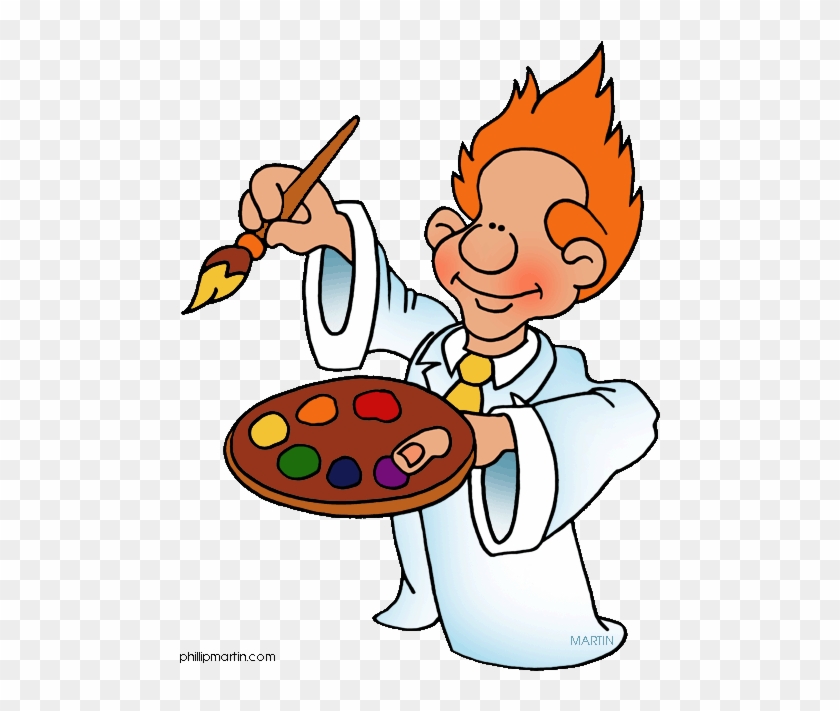 Artist Free Art Clip Art By Phillip Martin Painter - Phillip Martin Clipart Paint #850908