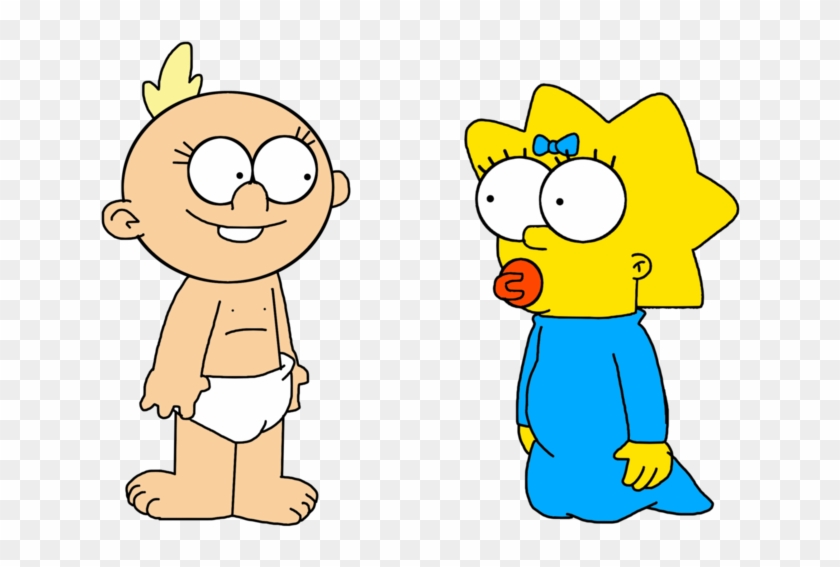 Maggie Simpson Meets Lily Loud By Marcospower1996 - Loud House The Simpsons #851240