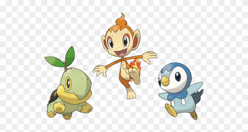 Turtwig, Chimchar Ja Piplup - Pokemon Gen 4 Starters #851265