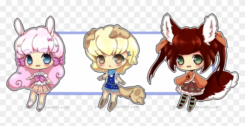 Mini Kemonomimis [closed] By Jakalli - Cartoon #851361