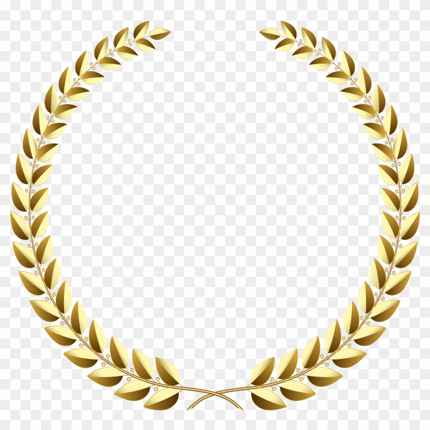 Golden Wreath Transparent Png Clip Art Image - Golden Wreath Transparent Png Clip Art Image #851660
