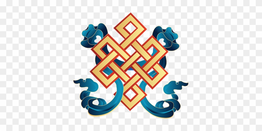 Vector Auspicious Symbol Mongolia Buddhism - ! 5'x7'area Rug #852004