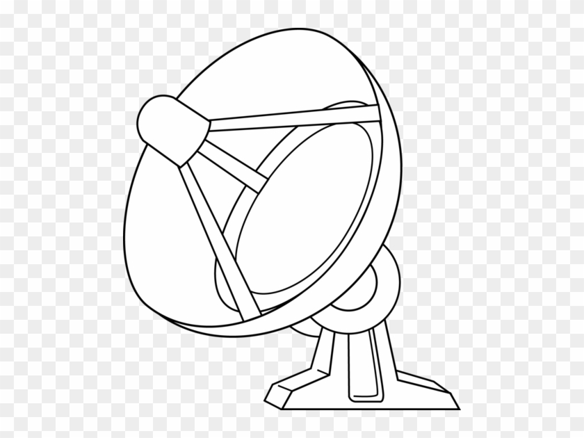 Satellite Dish Line Art - Satellite Dish Drawing #852623