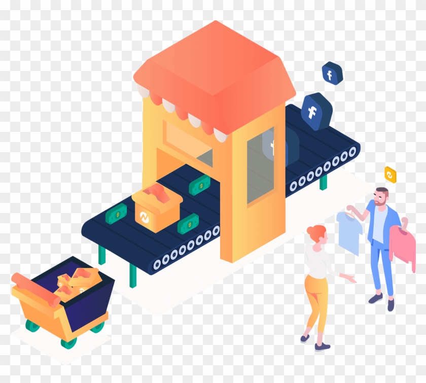 Icons Moving Through Conveyor Belt - Techtiq Solutions (web Design & Mobile App Development #853225