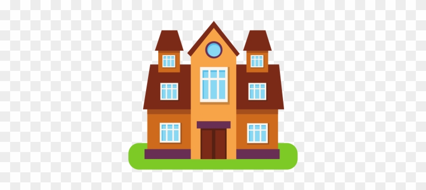 Symmetrical Suburban House Exterior - Geometric House In Drawing #853392