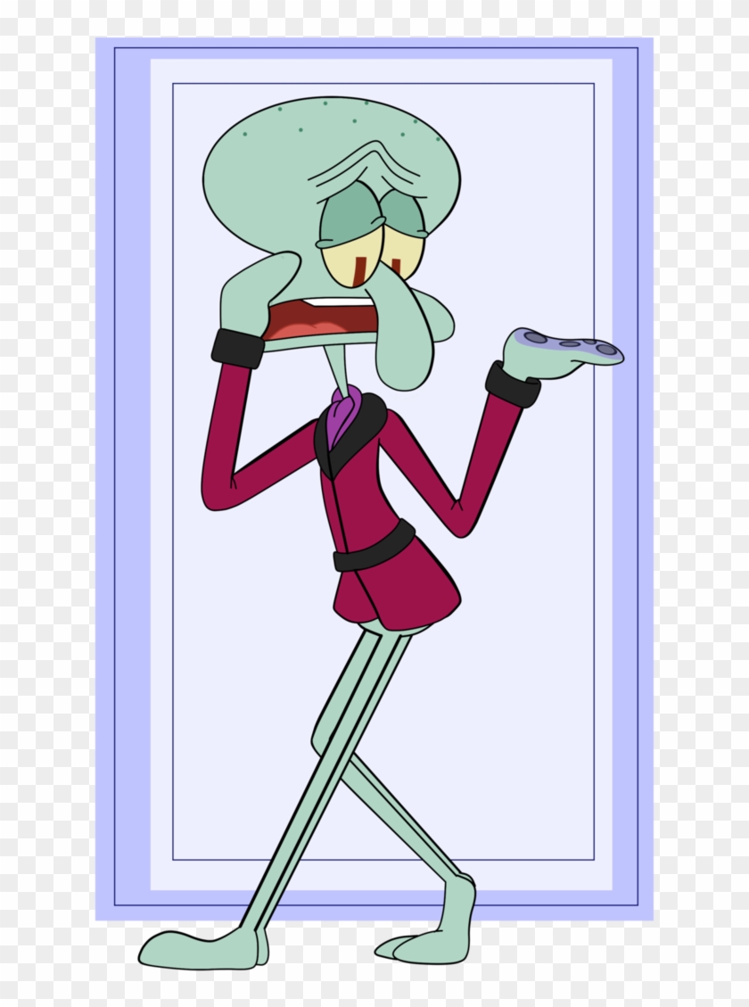 Squidward's Borrowed Style By Crystalplatypus - Squidward In A Robe #853538