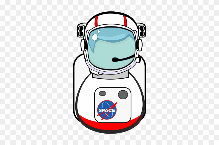 Astronaut In Space Suit Public Domain Vectors - Astronaut Helmet From Wonder #853742