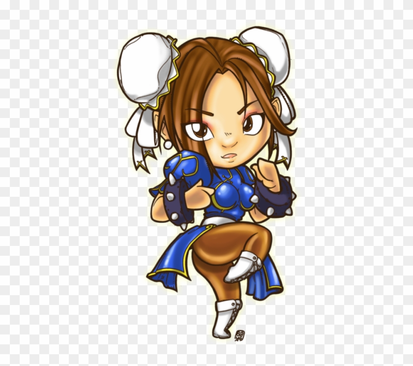 16 Bit, Chun Li, Street Fighter, Chibi, Kawaii Anime, - Chibi #854388