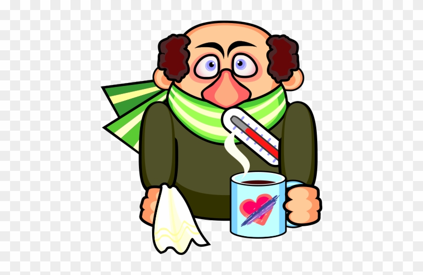 Stock Photography Clip Art - Hombre Enfermo Caricatura #854429