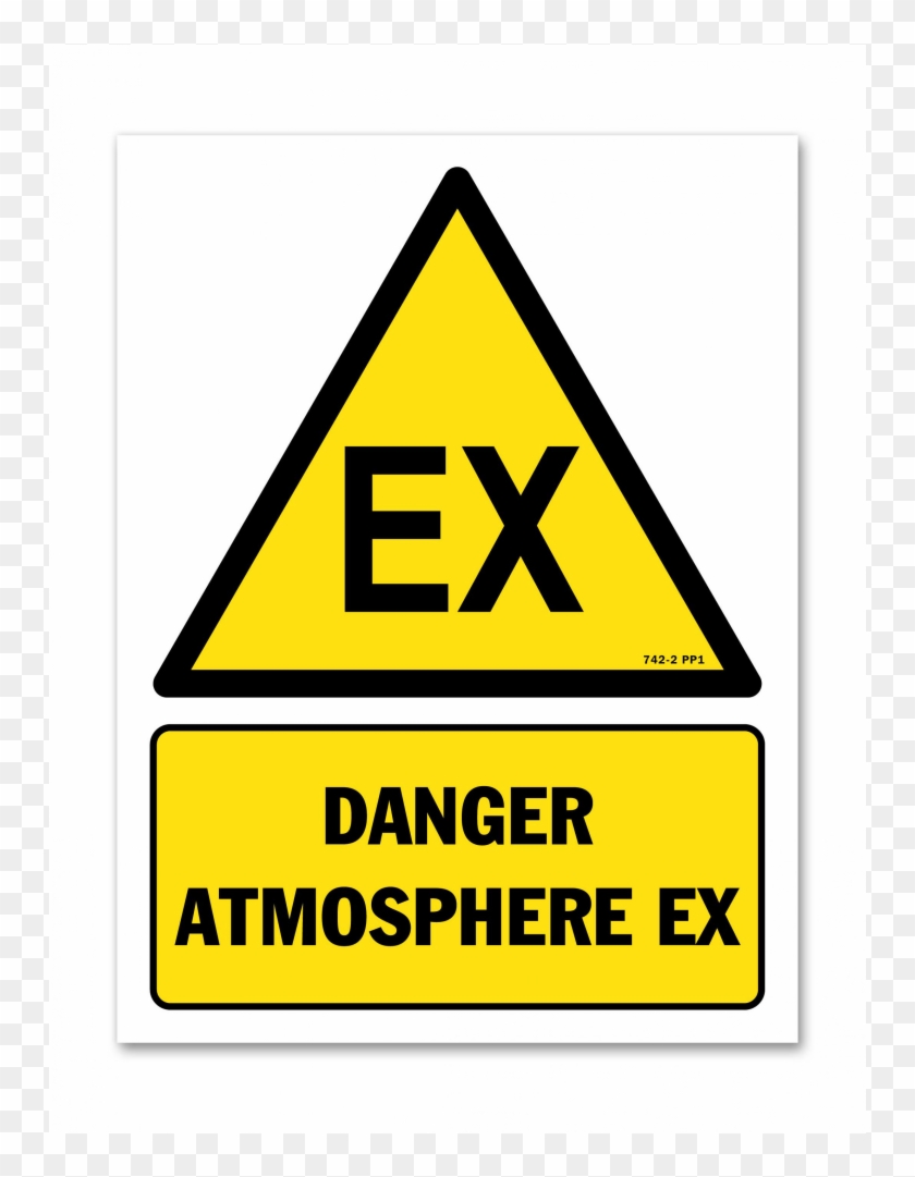 Panneau Danger Picto Atmosphère Explosive - Label, Graphic For Explosive Atmosphere Hazard, 4" #854571