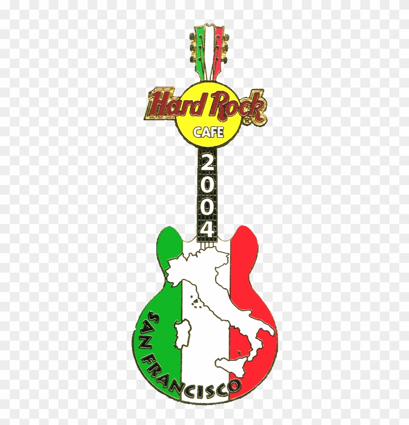 North Beach Fair Italian Flag And Map Guitar - Maui And Sons Shark #855822