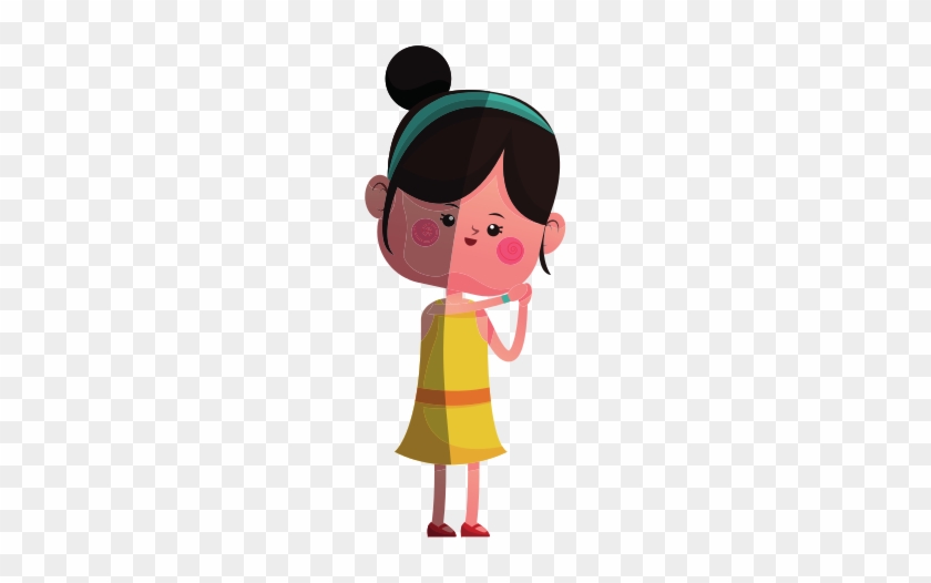 Cute Girl Cartoon Icon - Love #856370