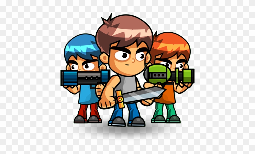 The Boy Warriors Character Set - Cartoon #856614
