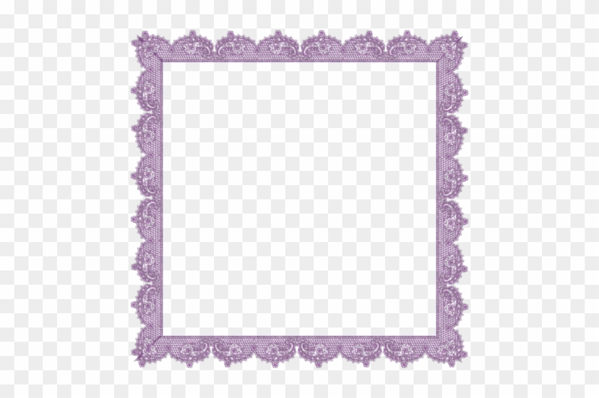 Cadre Série - Lace Png Purple Frame #856832