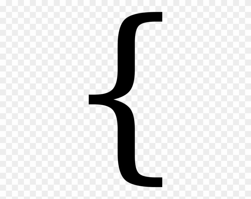 Bracket Left Clip Art At Clker - Curly Bracket #857175