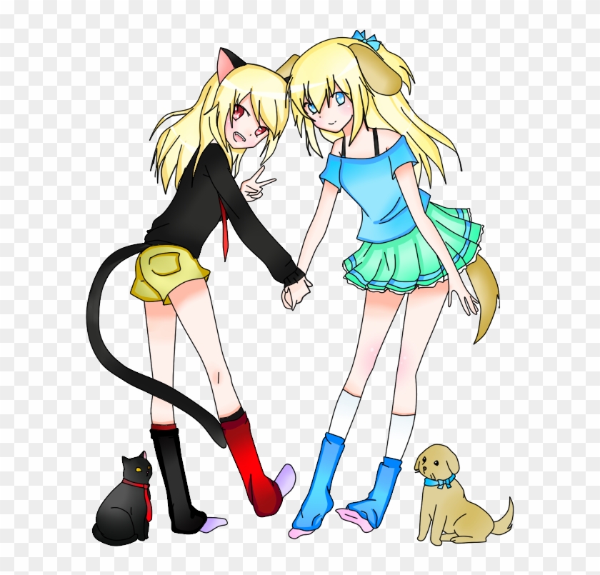 Dog And Cat, Inu To Neko By Animanga661 - Cartoon #857262