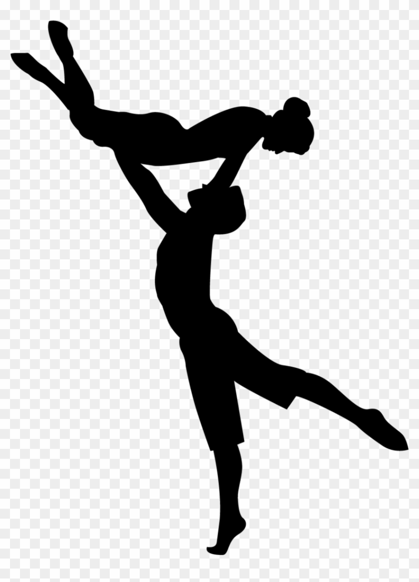 Modern Dancer Silhouette Clip Art #857272